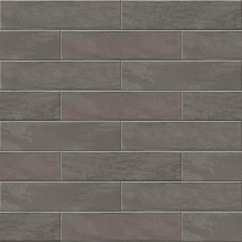 Керамическая плитка ABK Crossroad Brick Smoke PF60001340 настенная 7,5х30 см
