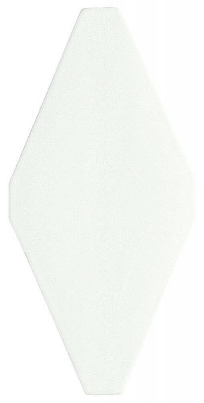 Керамическая плитка Adex Rombos Liso Blanco Z настенная 10х20 см