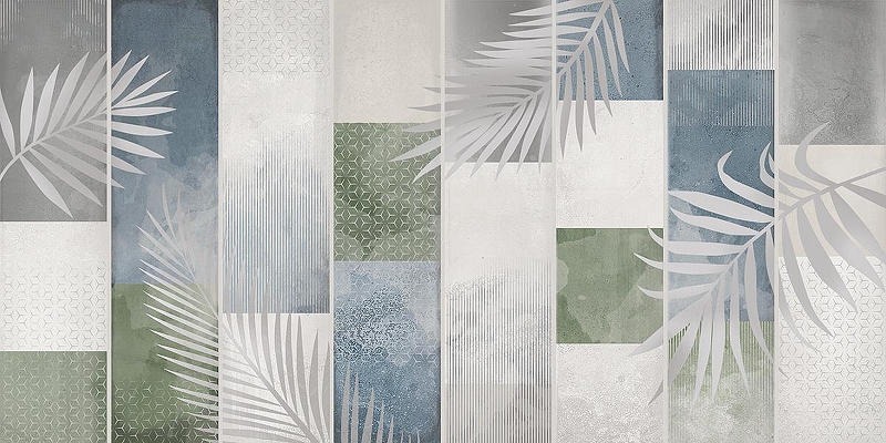 Керамическая плитка Azori Bricks Leaf 927156 31,5x63 см