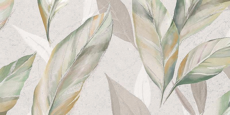 Керамическая плитка Azori Ebri Foliage 1 00-00002210 настенная 31,5х63 см