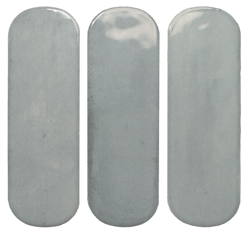 Керамическая плитка DNA Tiles Calema Oval Sky Голубой глянцевая 5,2x16 см