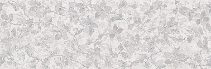 Керамическая плитка Emigres Microcemento Floral Белый матовая 30x90 см