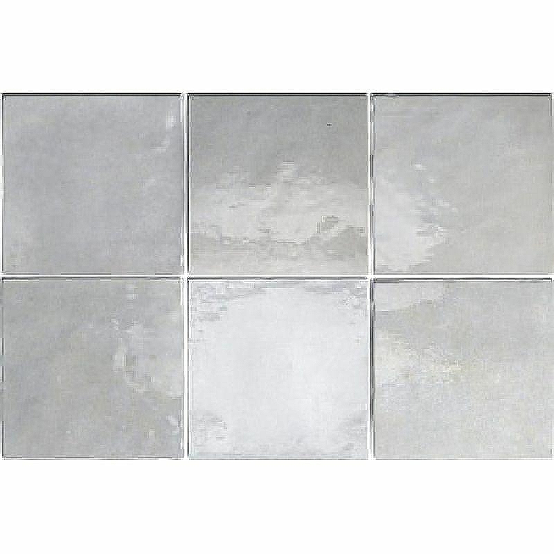 Керамическая плитка Equipe Artisan 24459 Серый Глянцевая 13,2x13,2 см