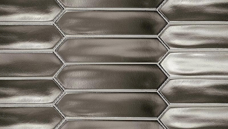 Керамическая плитка Equipe Lanse 27492 Серебряный Матовая 5x25 см