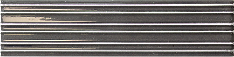 Керамическая плитка Equipe Lumina 32411 Черный Глянцевая 6x24,6 см