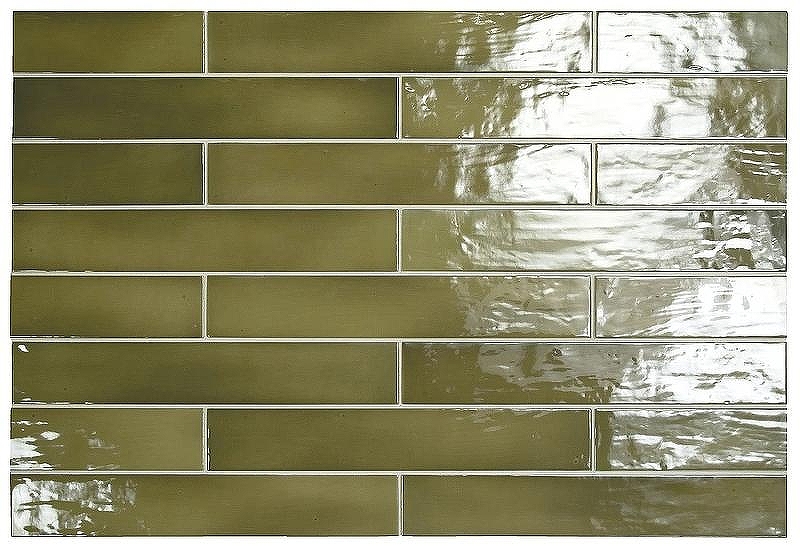 Керамическая плитка Equipe Manacor Basil Green 26928 настенная 6,5х40 см