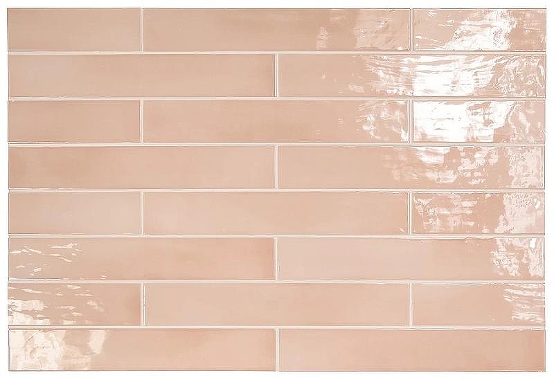 Керамическая плитка Equipe Manacor Blush Pink 26924 настенная 6,5х40 см