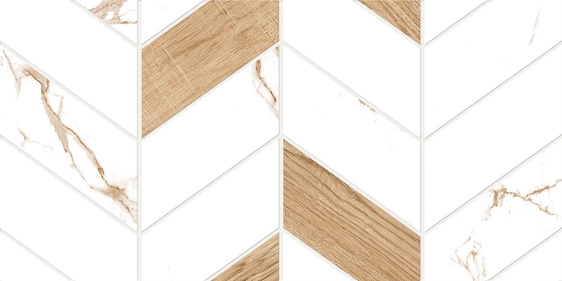Керамическая плитка GlobalTile Marmaris GT128VG Белый Матовая 25х50 см