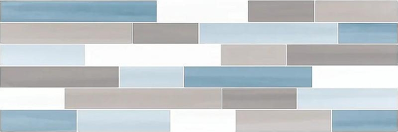 Керамическая плитка I.Tiles Charme Cristal Muretto Grigio/Azzuro CHA26MGA настенная 20х60 см