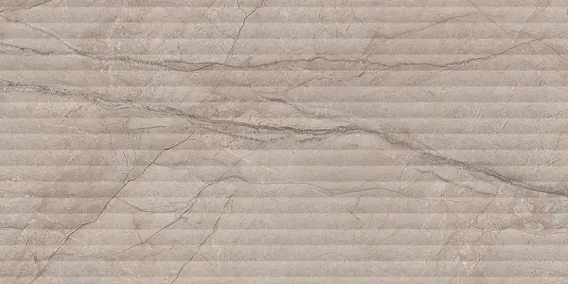 Керамическая плитка Kerama Marazzi Ифран бежевый светлый глянцевый структура обрезной KM6012B0240R настенная 60х119,5 см