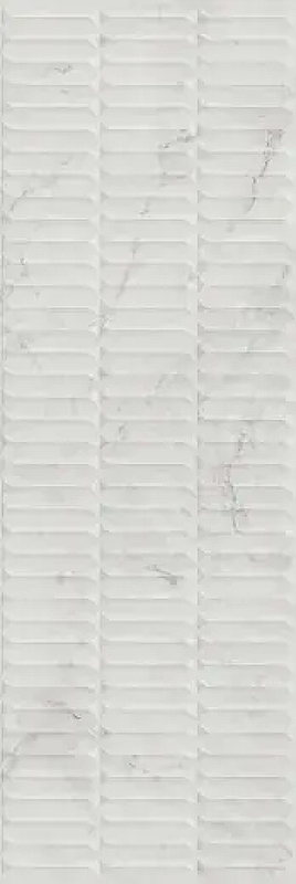 Керамическая плитка Kerama Marazzi Тубкаль белый глянцевый структура обрезной KM3090B0160R настенная 30х89,5 см