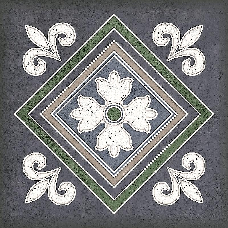 Керамическая плитка Керлайф Smalto Decor 2 Blu 924213 15x15 см