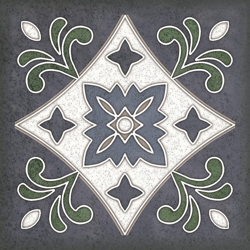 Керамическая плитка Керлайф Smalto Decor 3 Blu 924215 15x15 см