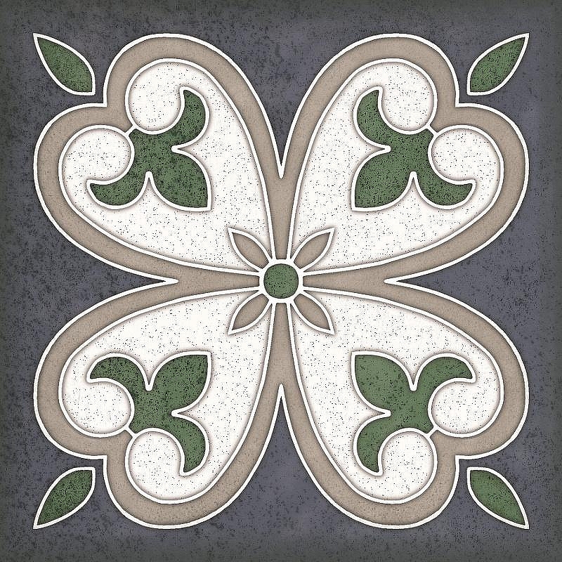 Керамическая плитка Керлайф Smalto Decor 4 Blu 924217 15x15 см