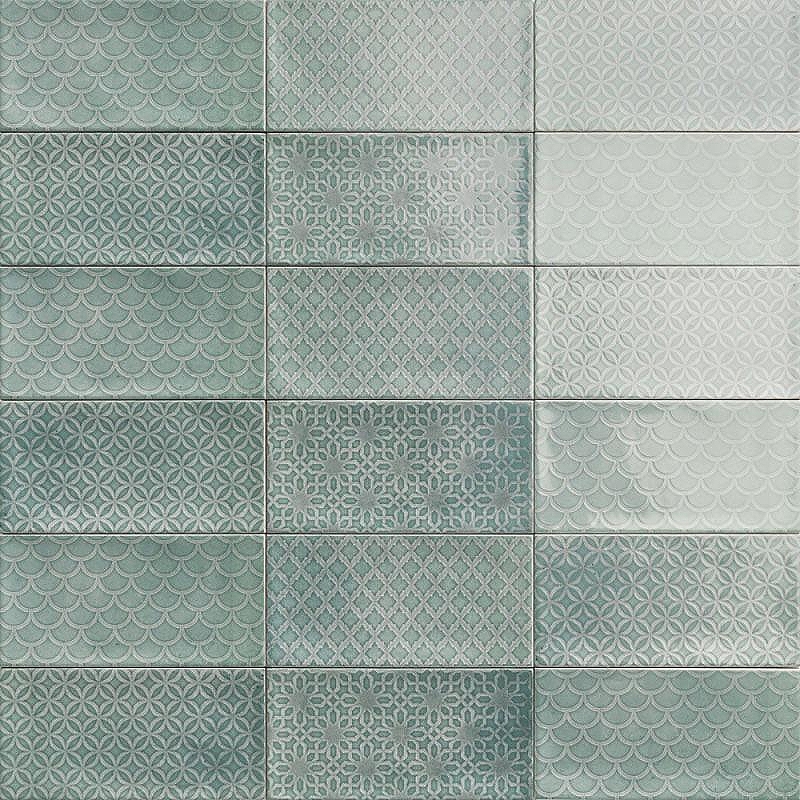 Керамическая плитка Mainzu Rev. Decor Camden Emerald 919329 10x20 см