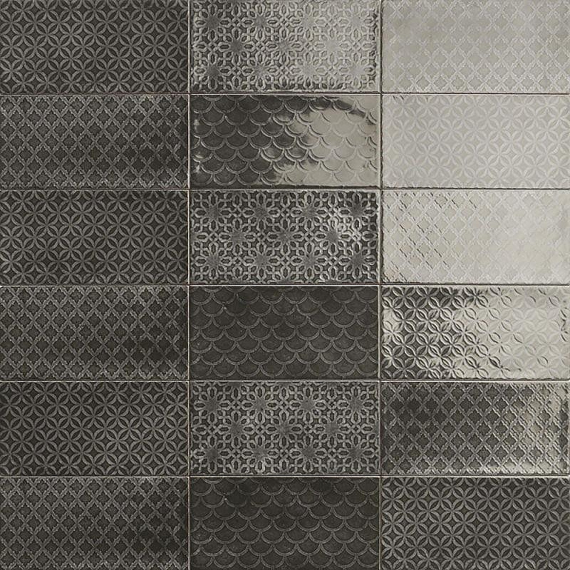 Керамическая плитка Mainzu Rev. Decor Camden Nero 919330 10x20 см