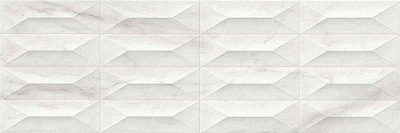 Керамическая плитка Marazzi Italy Marbleplay White str.Gem 3D M4PC настенная 30х90 см