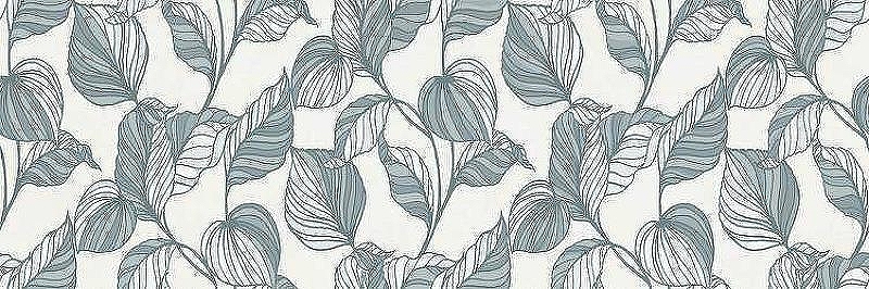 Керамическая плитка Marazzi Ragno Vida Decoro Edera Azzurro Touch Rett RA6Y настенная 30х90 см