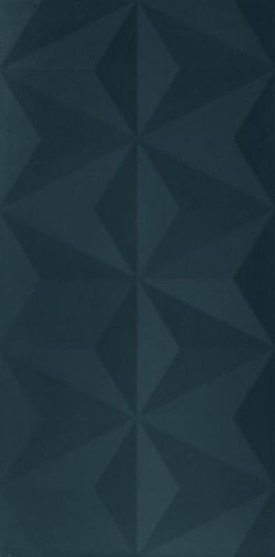 Керамическая плитка Marca Corona 4D Diamond Deep Blue Matt Rett настенная 40х80 см
