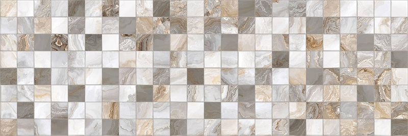 Керамическая плитка Primavera Hypnose Grey Decor 01 glossy DG10-01 30х90 см