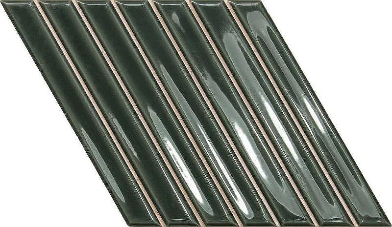 Керамическая плитка WOW Spike Bars A Royal Green Gloss 135016 настенная 15х25,9 см