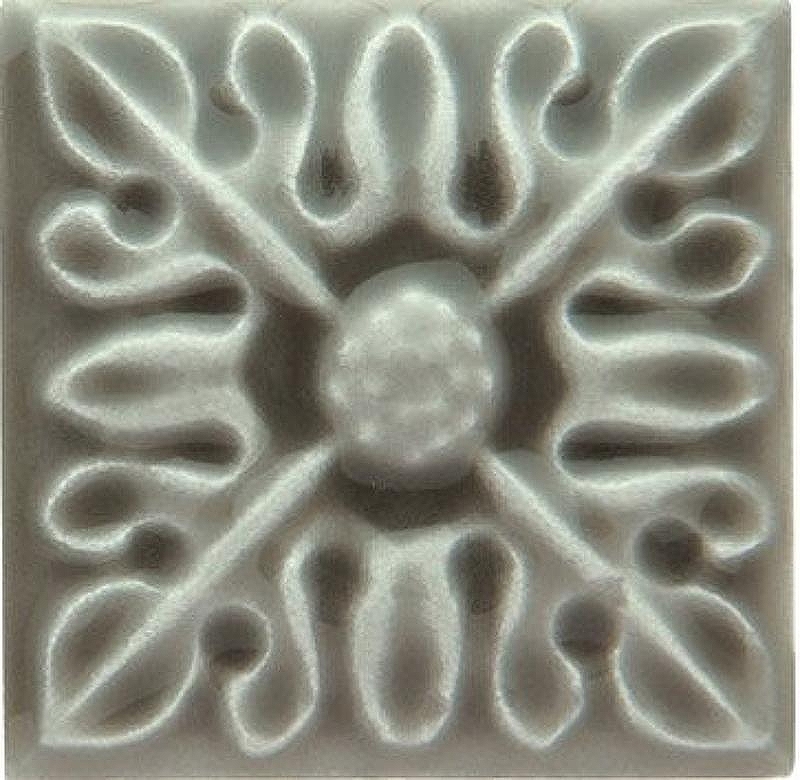 Керамическая вставка Adex Studio Relieve Flor № 2 Eucalyptus ADST4063 3х3 см