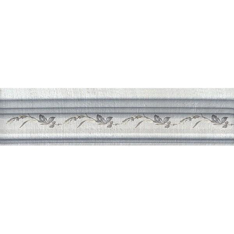 Керамический багет Kerama Marazzi Кантри Шик серый декорированный 5х20 см