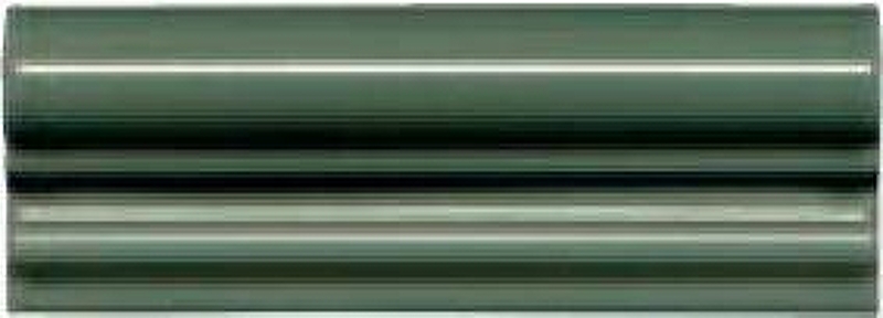 Керамический бордюр Adex Modernista Moldura Italiana PB C/C Verde Oscuro 5х15 см