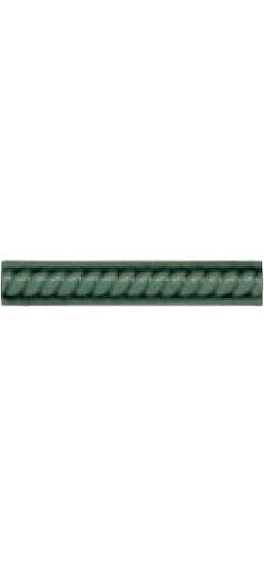 Керамический бордюр Adex Modernista Trenza PB C/C Verde Oscuro 2,5х15 см