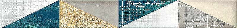 Керамический бордюр Azori Eclipse Indigo Mix 585601004 6,2х50,5 см