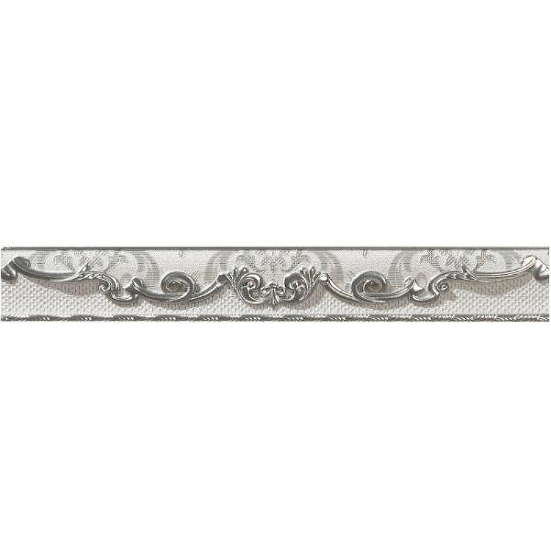 Керамический бордюр El Molino Poem Moldura Plata-Perla 3,5х25 см