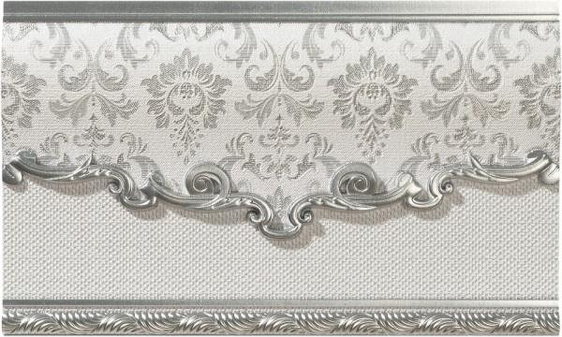 Керамический бордюр El Molino Poem Zocalo Plata-Perla 15х25 см