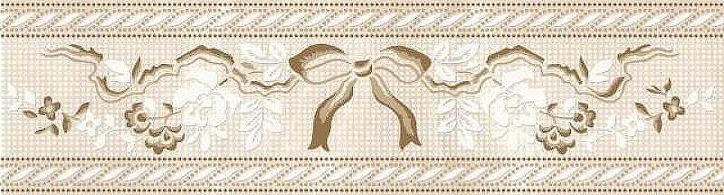 Керамический бордюр Eurotile Diana бантик 767 8х29,5 см