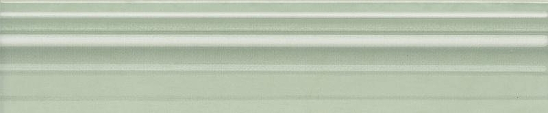 Керамический бордюр Kerama Marazzi Левада багет зеленый светлый глянцевый BLE018 5,5х25 см