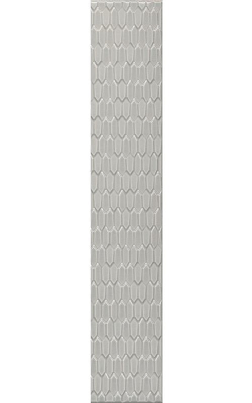 Керамический бордюр Kerama Marazzi Левада серый светлый глянцевый LSB002 7,1х40 см