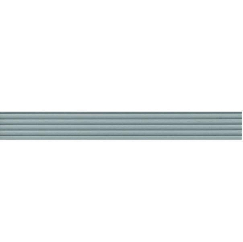 Керамический бордюр Kerama Marazzi Монфорте ментоловый структура обрезной LSA010R 3,4х40 см