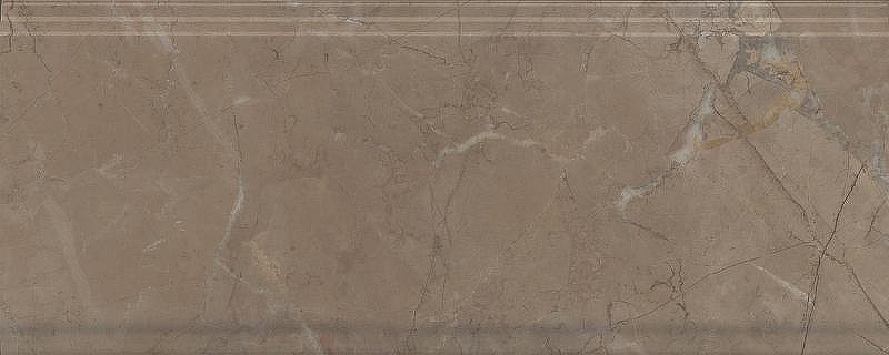 Керамический бордюр Kerama Marazzi Серенада бежевый темный глянцевый обрезной BDA027R 12х30 см