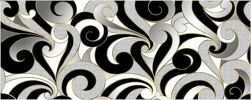 Керамический декор Cedam Lustri Ricciolo Bianco DRICC 20х50 см
