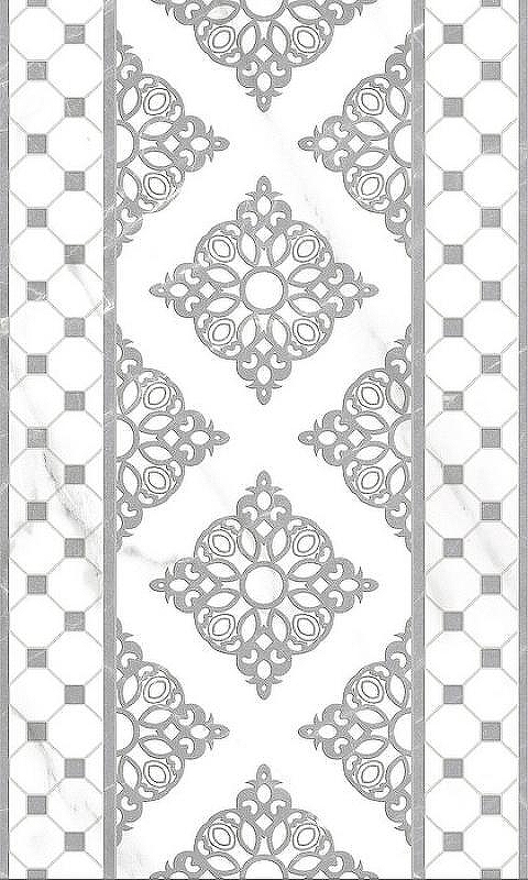 Керамический декор Gracia Ceramica Elegance серый 01 30x50 см