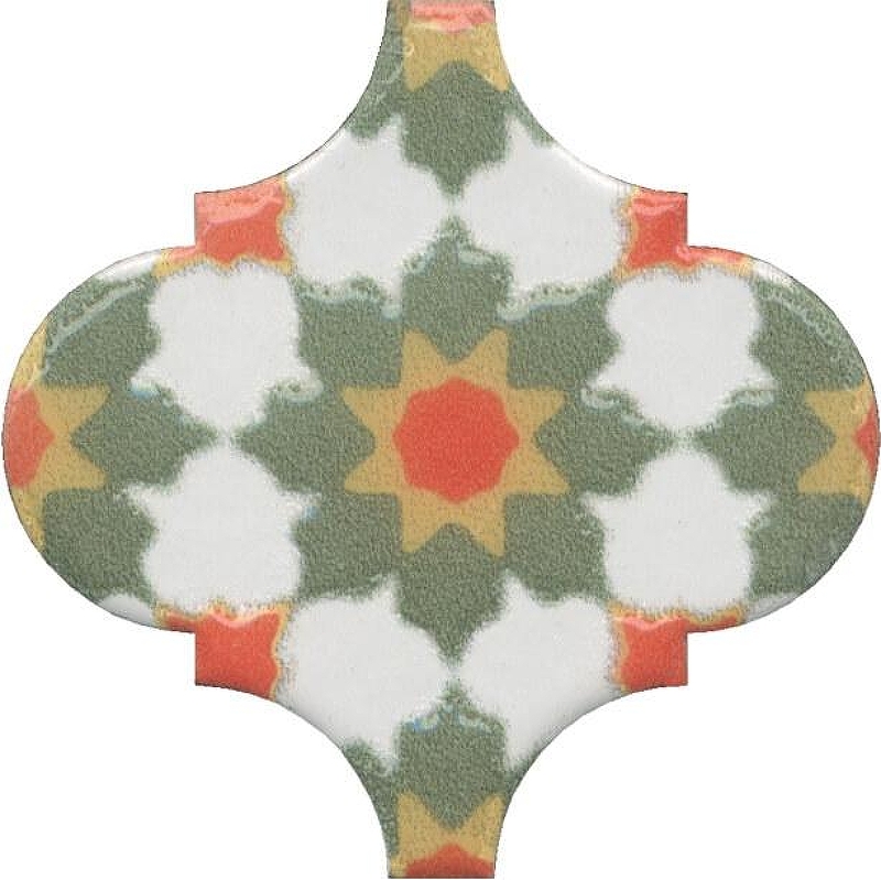 Керамический декор Kerama Marazzi Арабески Майолика орнамент OS\A40\65000 6,5х6,5 см