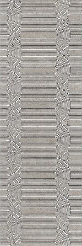 Керамический декор Kerama Marazzi Безана серый обрезной OP\B201\12137R 25х75 см
