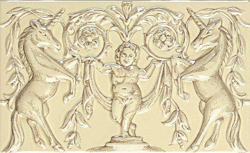 Керамический декор Petracers Grand Elegance Unicorni Crema A B UNIC A 02 12,5x20 см