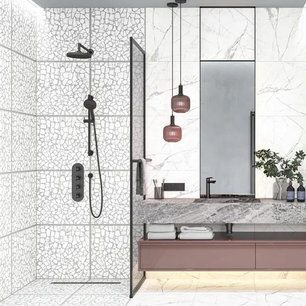 Керамогранит Alma Ceramica Laurent 60x60 см 1.8 м² матовый цвет белый