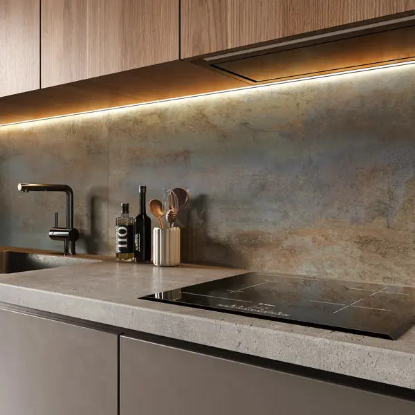 Керамогранит Alma Ceramica Oxide 60x120 см 1.44 м² лаппатированный цвет коричневый