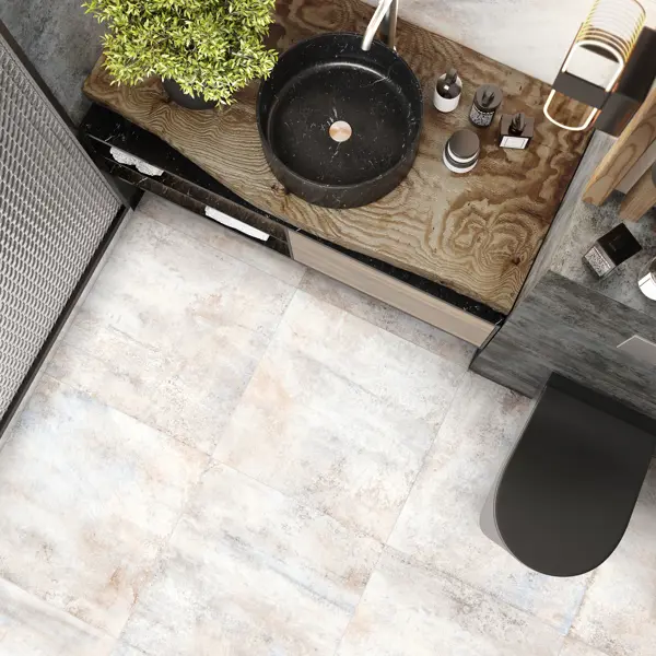 Керамогранит Alma Ceramica Oxide 60x60 см 1.8 м² матовый цвет бежево-голубой