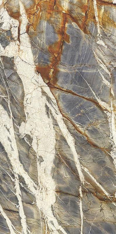 Керамогранит Ariostea Ultra Marmi Blue Tempest Luc Shiny UM6L157692 75х150 см