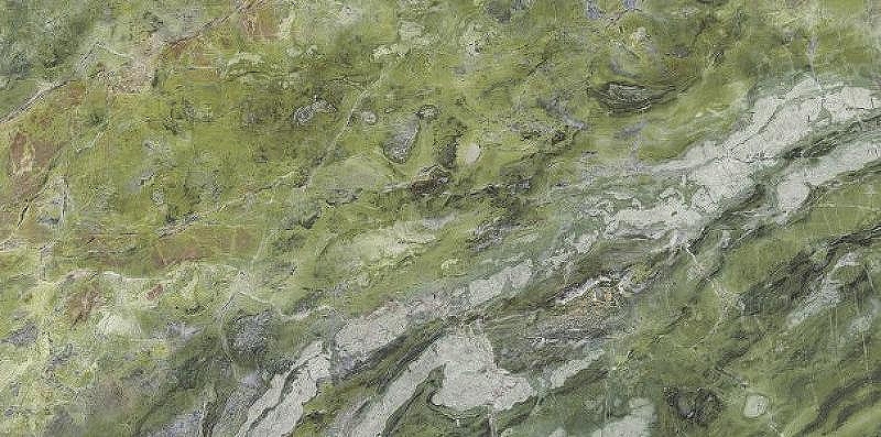 Керамогранит Ariostea Ultra Marmi Brilliant Green Lucidato Shiny UM6L157635 75х150 см
