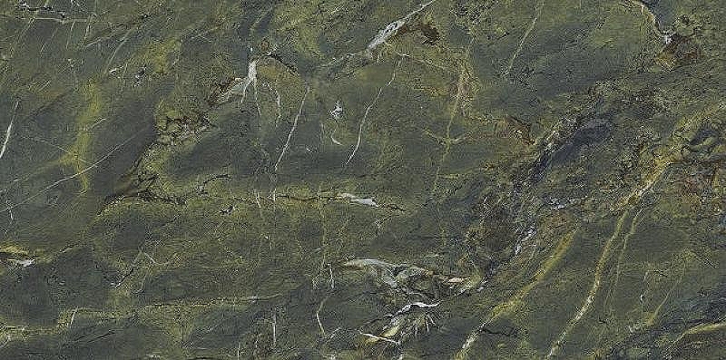Керамогранит Ariostea Ultra Marmi Verde Karzai Lucidato Shiny UM6L157637 75х150 см