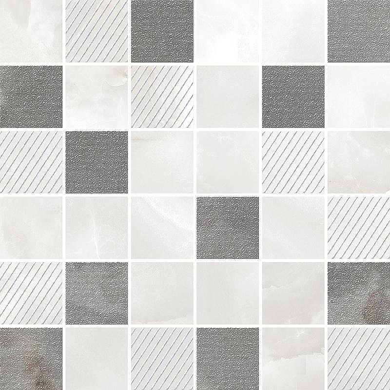 Керамогранит Azori Opale Grey Mosaic 926717 30x30 см
