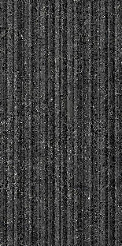 Керамогранит Ceramiche Piemme Limestone Belgium Black Ribbed Nat Ret 05602A 60х120 см